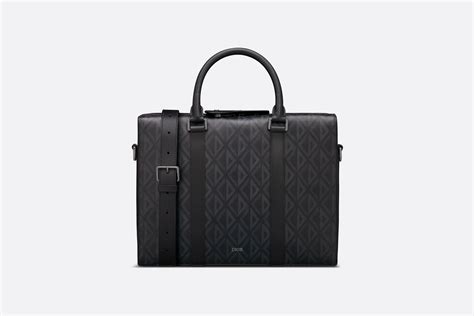 dior lingot briefcase|Dior Lingot Briefcase Black CD Diamond Canvas and Smooth .